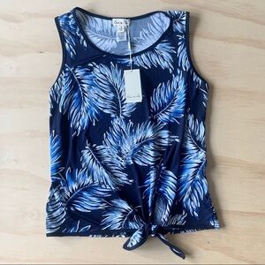 Emi & Joe Palm Leaf Tank Top